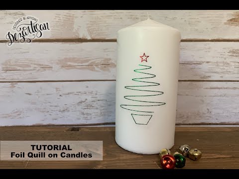 Use your Foil Quill to decorate candles