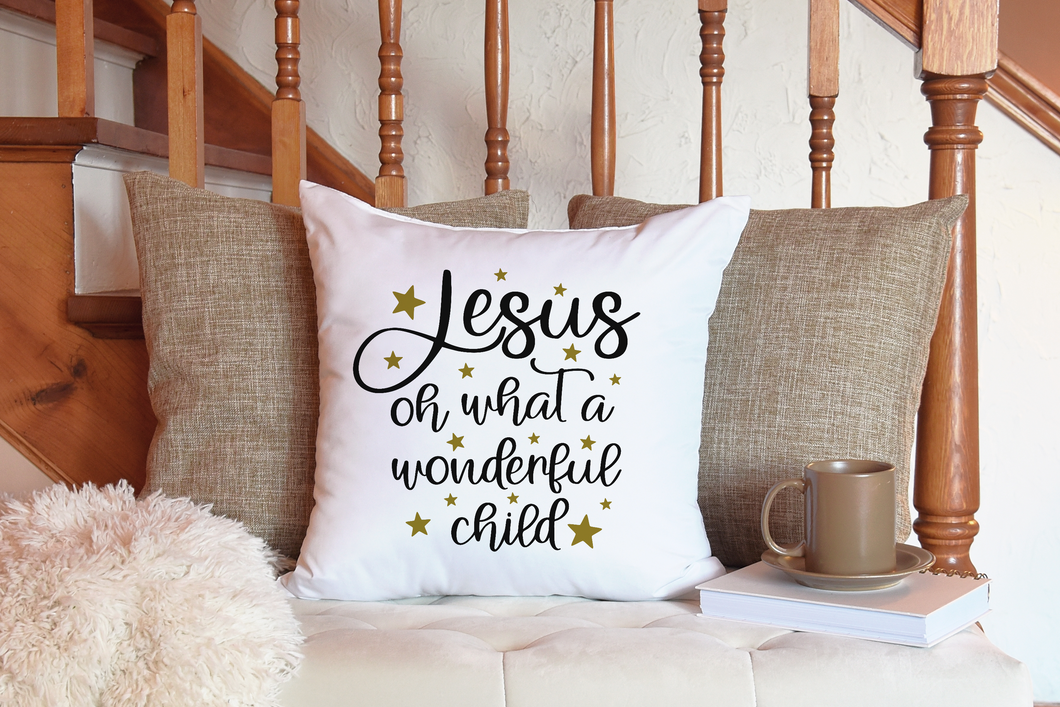 Jesus Oh What A Wonderful Child Christmas SVG for Cricut & Silhouette