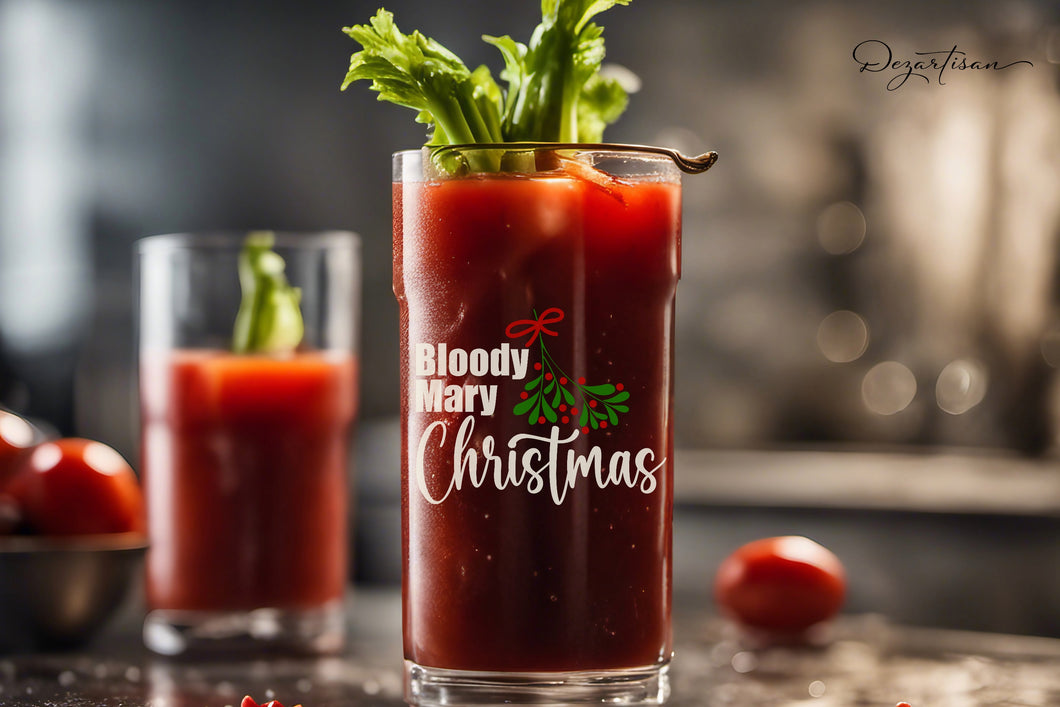 Freebie - Bloody Mary Christmas with Mistletoe SVG