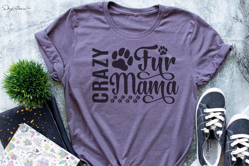 Crazy Fur Mama SVG Digital Design Cut File for Cricut & Silhouette