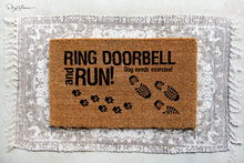 Load image into Gallery viewer, Ring Doorbell and Run Dog Needs Exercise SVG Digital Design Cut File for Cricut &amp; Silhouette
