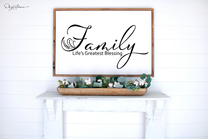 Family Life's Greatest Blessings SVG Digital Design Cut File for Cricut & Silhouette