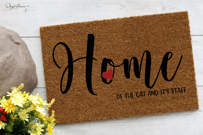 Home of the Cat and its Staff SVG Digital Design Cut File for Cricut & Silhouette