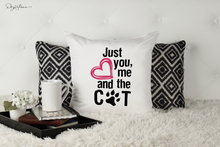 Load image into Gallery viewer, Just You me and the Cat SVG Digital Design Cut File for Cricut &amp; Silhouette
