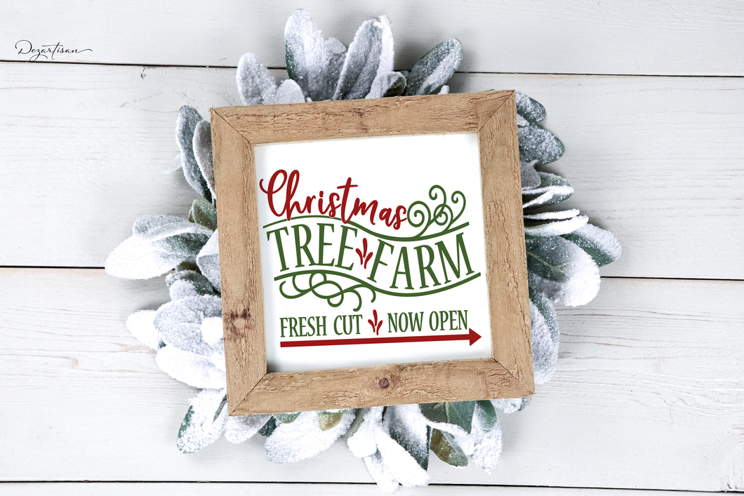 Christmas Tree Farm SVG Digital Design Cut File for Cricut & Silhouette