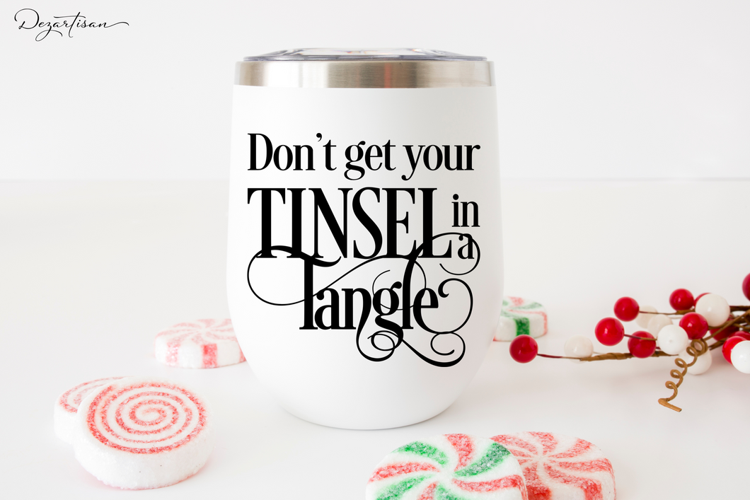 Tinsel Tangle SVG, Sarcastic Christmas SVG, Funny Christmas SVG