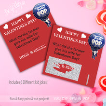 Load image into Gallery viewer, 20DZA2005 Kids Valentine Jokes Premium Cut files for your Cricut or Silhouette Cutting Machines. File formats include SVG | DXF | EPS | Ai.
