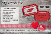 Load image into Gallery viewer, 20DZA2004 Valentine&#39;s Day Love Coupon  Premium Cut files for your Cricut or Silhouette Cutting Machines. File formats include SVG | DXF | EPS | Ai.
