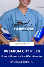 Load image into Gallery viewer, 20DZA2014 Flight Nurse Crew Premium Cut files for your Cricut or Silhouette Cutting Machines. File formats include SVG | DXF | EPS | Ai.
