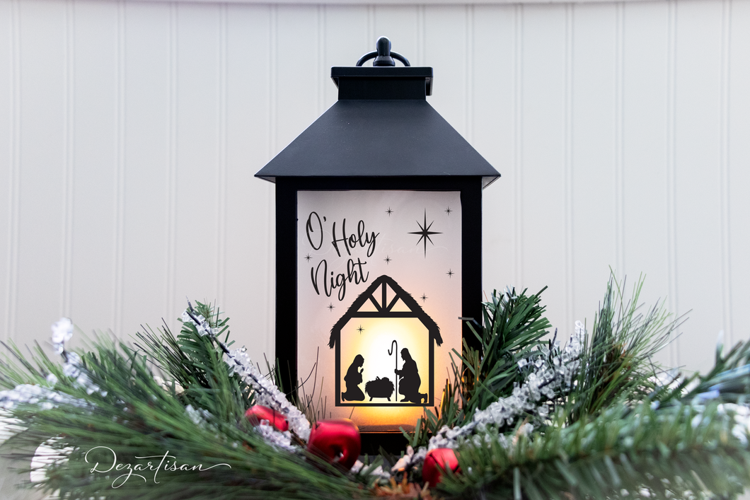O Holy Night Nativity Manger SVG Cricut Silhouette Premium Cut Files