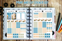 Load image into Gallery viewer, I Love Fall Most of All Planner Stickers Print &amp; Cut SVG Digital Design Cut File for Cricut &amp; Silhouette

