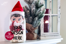 Load image into Gallery viewer, Elf In A Jar Christmas Mockup Digital Design
