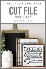 Load image into Gallery viewer, Coffeeology Espresso Yourself Deja Brew Better Latte Then Never SVG Digital Design Cut File for Cricut &amp; Silhouette
