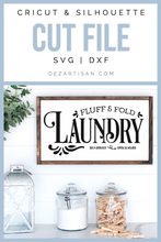 Load image into Gallery viewer, Fluff And Fold Laundry Open 24 Hours Self Service svg Digital Design Cut File for Cricut &amp; Silhouette
