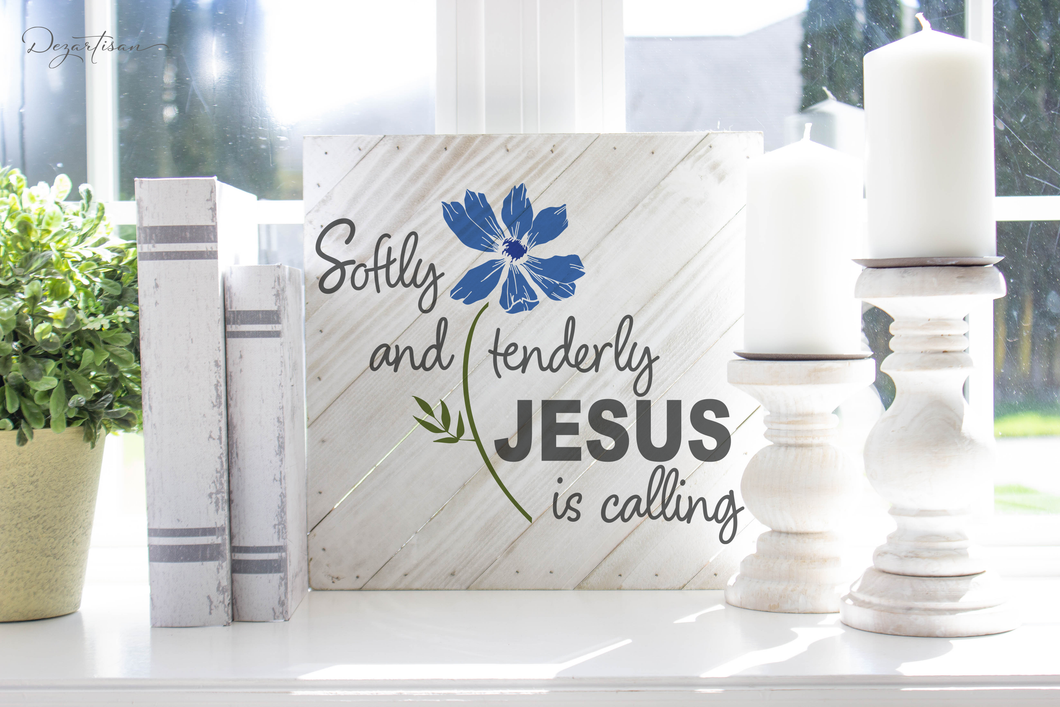 Softly and Tenderly Jesus is calling Premium SVG and DXF cut ready files for Cricut & Silhouette