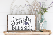 Load image into Gallery viewer, Simply Blessed svg Digital Design Cut File for Cricut &amp; Silhouette
