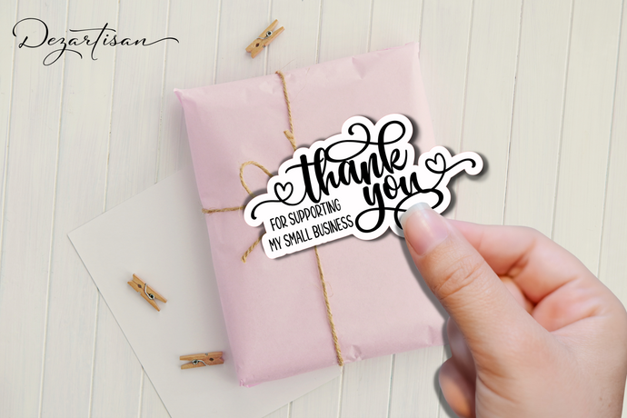 Thank You for supporting my small Business Package Print & Cut Sticker PNG Digital Design