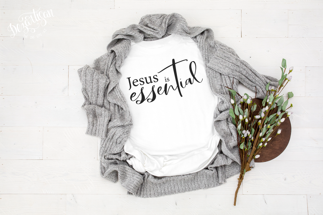 Jesus is Essential Faith SVG Digital Design Cut File for Cricut & Silhouette