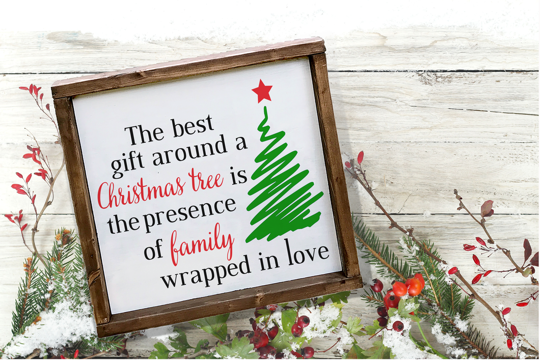 The Best Gifts Around Christmas Tree Premium Cut File for your Cricut & Silhouette Cutting Machines. File Formats are SVG | DXF | EPS | Ai