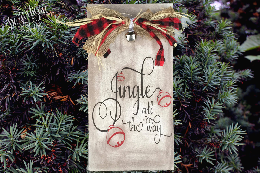 Jingle all the way Premium Cut File for your Cricut & Silhouette Cutting Machines. File Formats are SVG | DXF | EPS | Ai