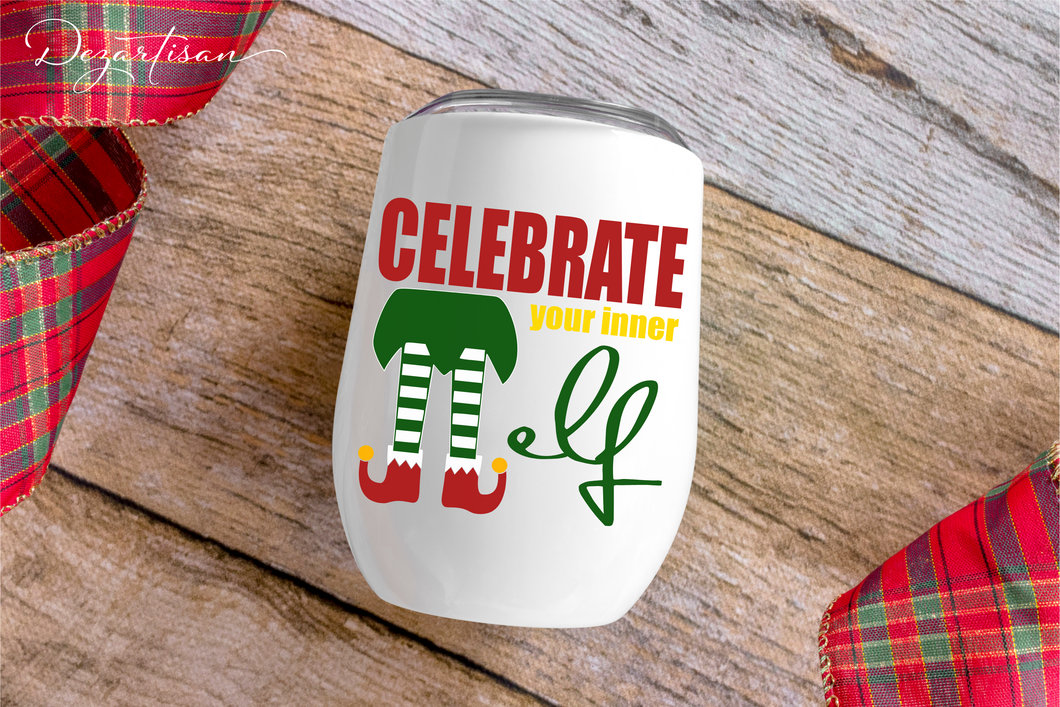 Celebrate Your Inner Elf Christmas Digital Design