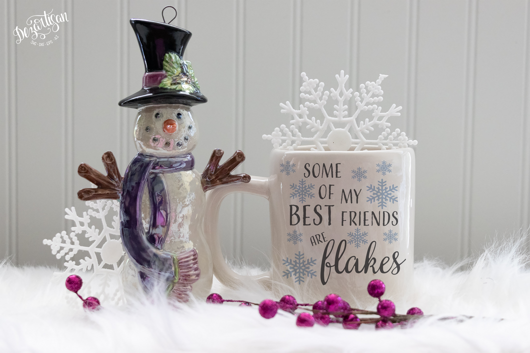 My best friends are flakes Premium Cut File for your Cricut & Silhouette Cutting Machines. File Formats are SVG | DXF | EPS | Ai