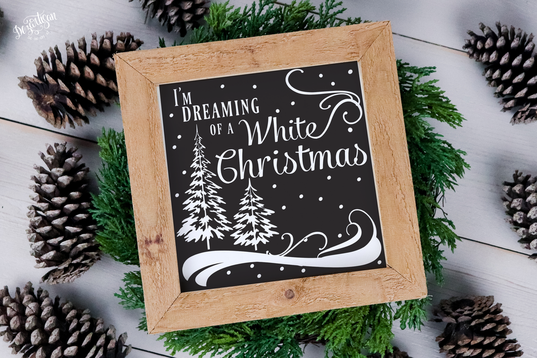 I'm dreaming of a white Christmas Premium Cut File for your Cricut & Silhouette Cutting Machines. File Formats are SVG | DXF | EPS | Ai