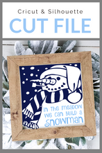 Load image into Gallery viewer, In the meadow snowman Premium Cut File for your Cricut &amp; Silhouette Cutting Machines. File Formats are SVG | DXF | EPS | Ai
