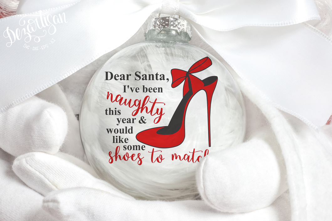 Dear Santa I've been naughty Premium Cut File for your Cricut & Silhouette Cutting Machines. File Formats are SVG | DXF | EPS | Ai