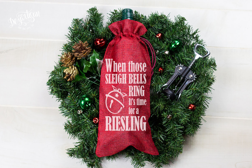 Sleigh Bells Ring Riesling Premium Cut File for your Cricut & Silhouette Cutting Machines. File Formats are SVG | DXF | EPS | Ai
