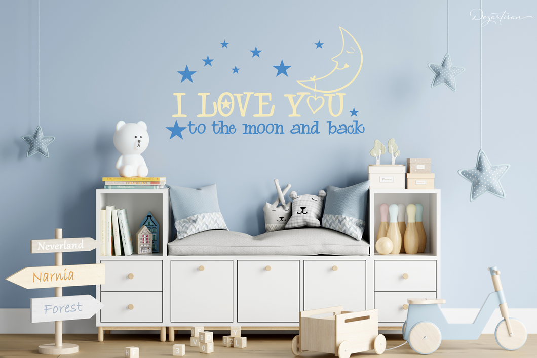 I Love You To The Moon and Back SVG Digital Design