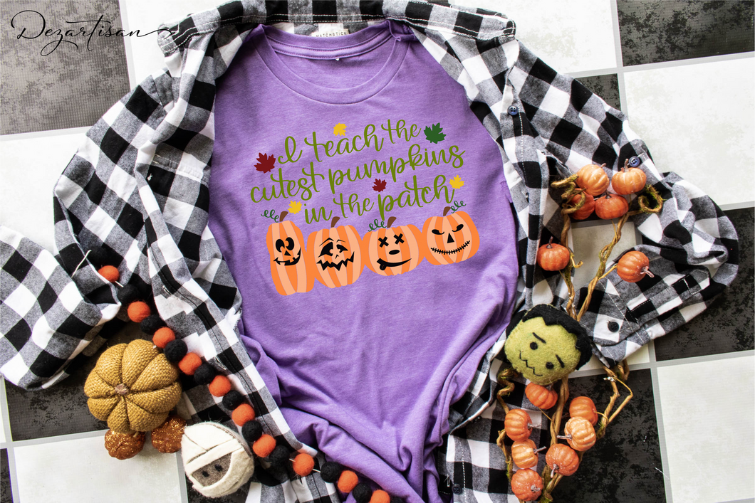 I Teach the cutest pumpkins in the patch Halloween SVG Digital Design