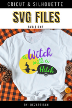 Load image into Gallery viewer, Witch with a Hitch Camping Halloween SVG Digital Design
