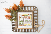 Load image into Gallery viewer, Thanksgiving Subway Art SVG Digital Design Cut File For Cricut &amp; Silhouette

