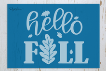 Load image into Gallery viewer, Hello Fall Leaves SVG Digital Design
