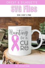 Load image into Gallery viewer, Hunting For A Cure Breast Cancer Awareness SVG Digital Design
