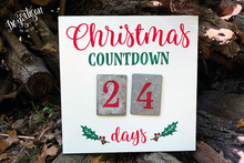 Load image into Gallery viewer, Christmas Countdown Advent Calendar Premium Cut File for your Cricut &amp; Silhouette Cutting Machines. File Formats are SVG | DXF | EPS | Ai
