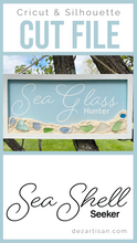 Load image into Gallery viewer, Sea Glass Hunter  Premium Cut file SVG | DXF  for Cricut and Silhouette Cutting Machines. 
