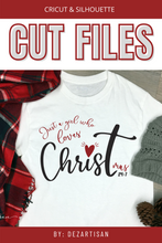 Load image into Gallery viewer, Just a girl who loves Christ Christmas SVG Cricut Silhouette Premium Cut Files
