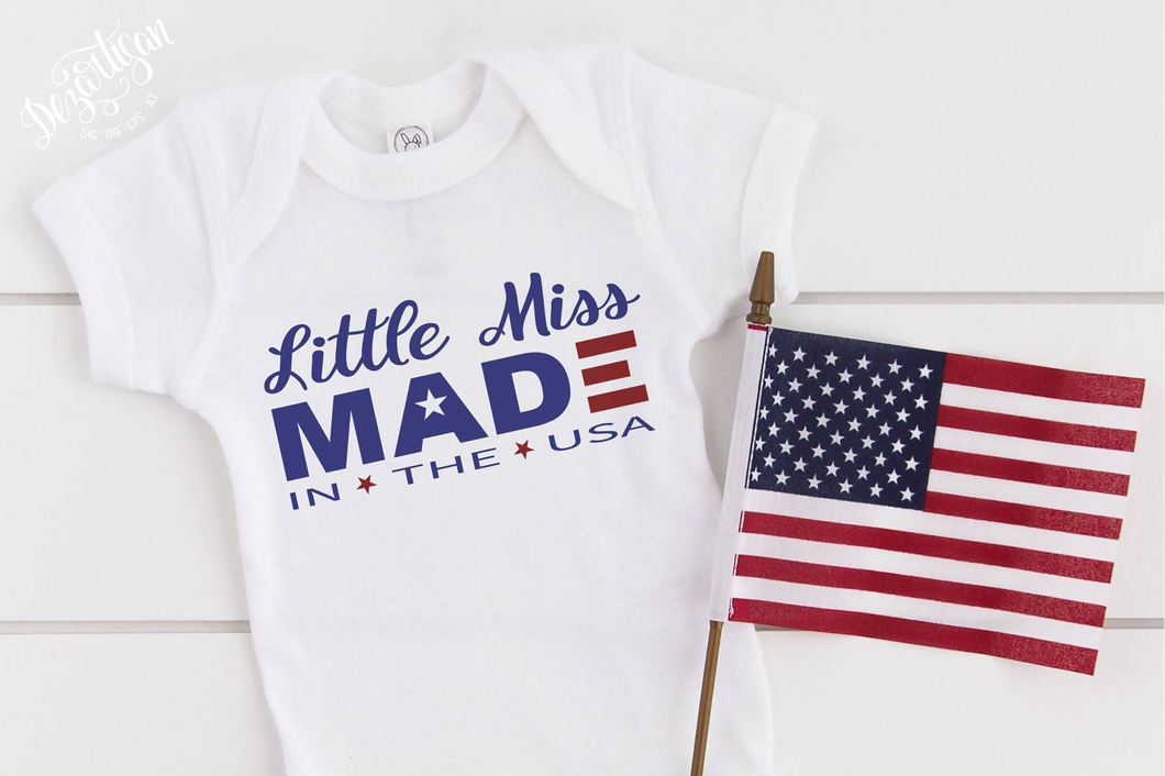 Little Mr Little Miss Made in the USA Premium SVG Cut File for your Cricut or Silhouttte Cutting Machines