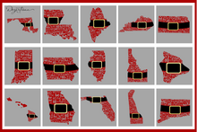 Load image into Gallery viewer, Santa State Ho Ho Ho Christmas SVG &amp; PNG Bundle
