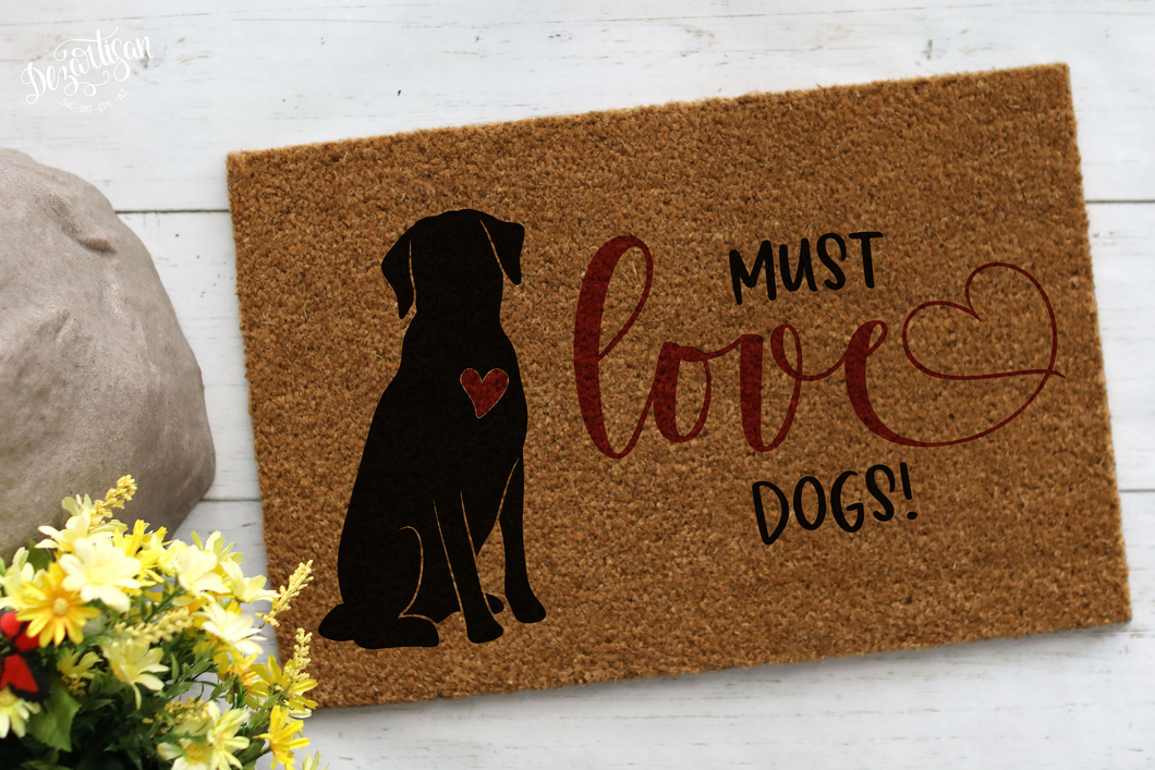 Must Love Dogs SVG Digital Design Cut File for Cricut & Silhouette