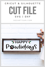 Load image into Gallery viewer, Dog Christmas Happy Pawlidays svg Digital Design Cut File for Cricut &amp; Silhouette
